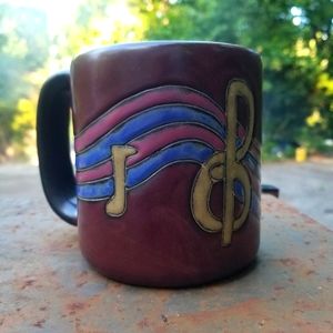 Mara Mexico Musical Notes Stoneware Mug